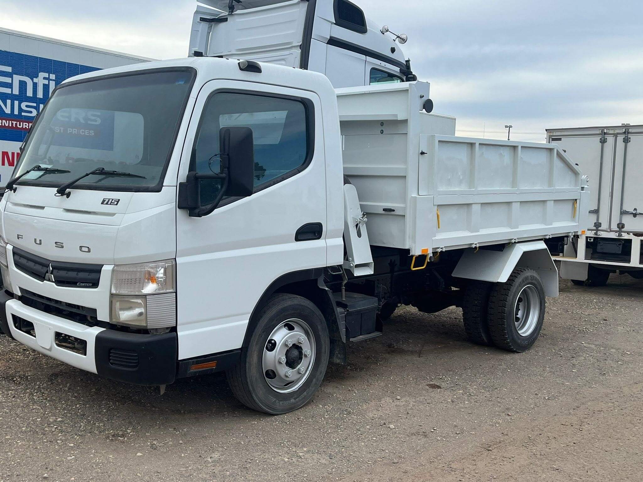 White Tipper Truck