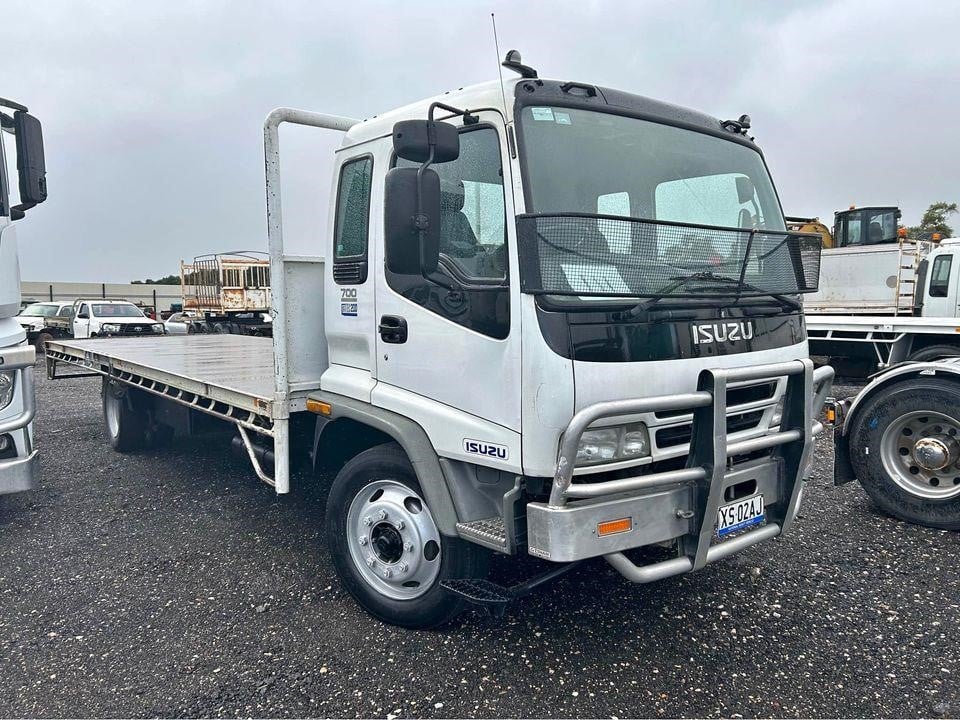 White Tray Truck